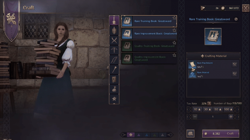 Crafting Special Skill Books