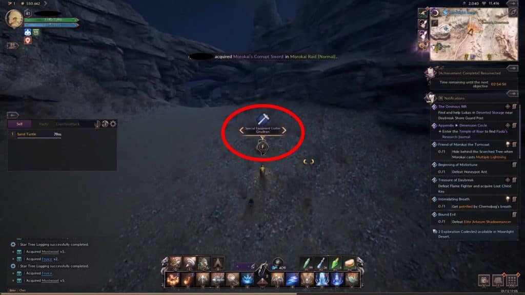 Special Equipment Crafter location