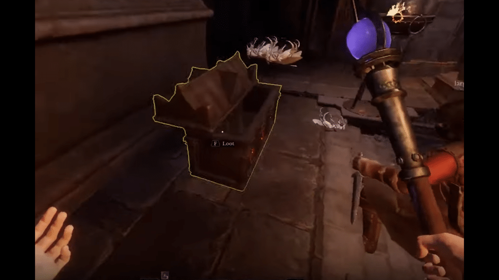 the open chest after destroying all 3 symbols