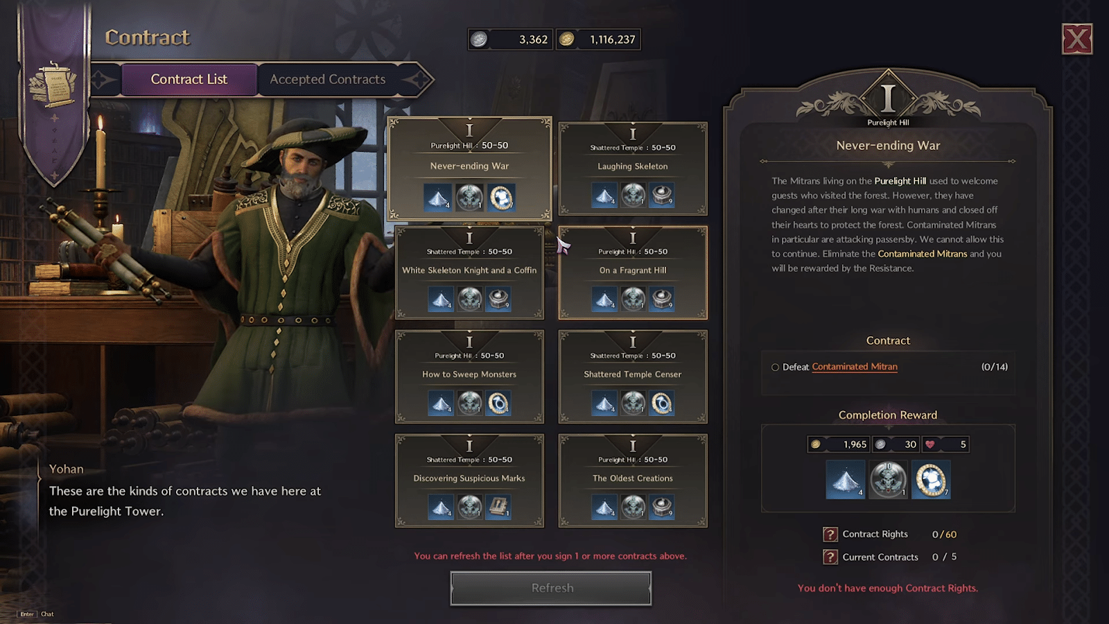 Contracts in Throne and Liberty