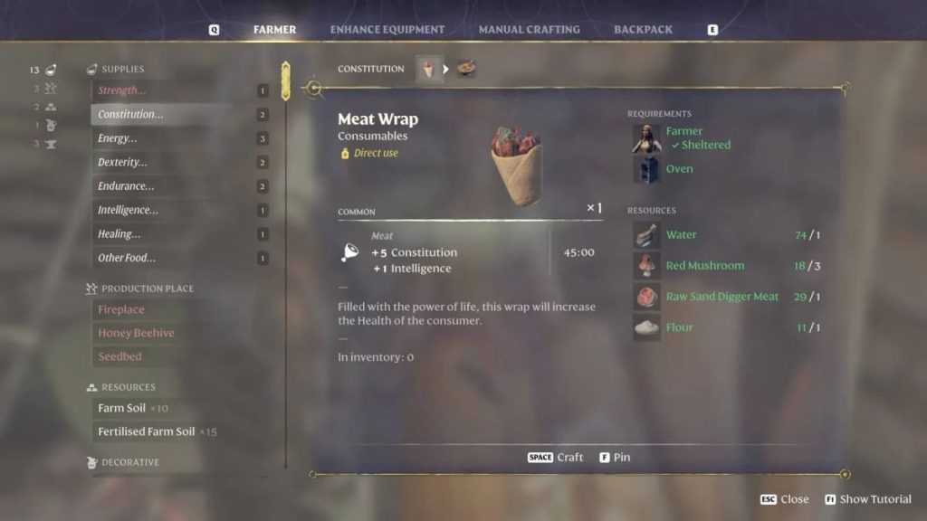 Top 10 Mistakes to Avoid in Enshrouded - Food