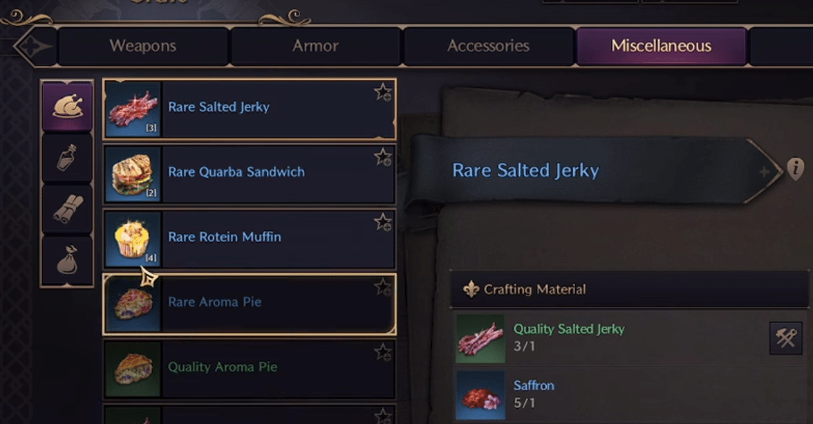 Miscellaneous Crafting in Throne and Liberty 