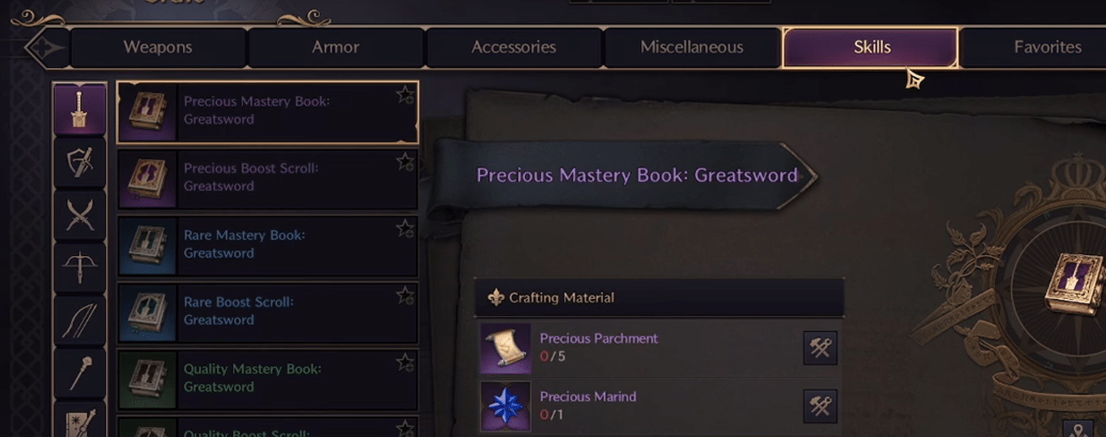 Skill Crafting in Throne and Liberty 
