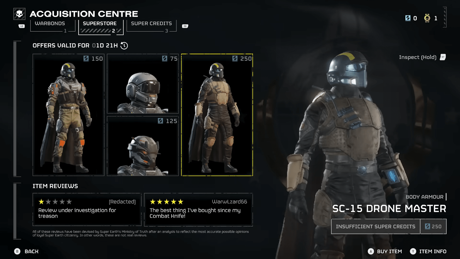 Superstore in Helldivers 2