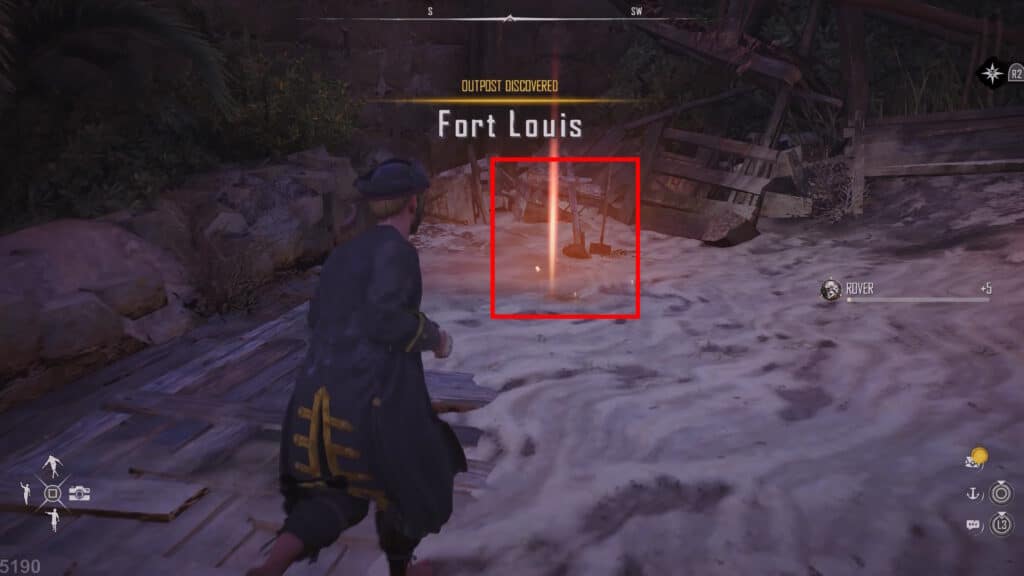 The dig site location