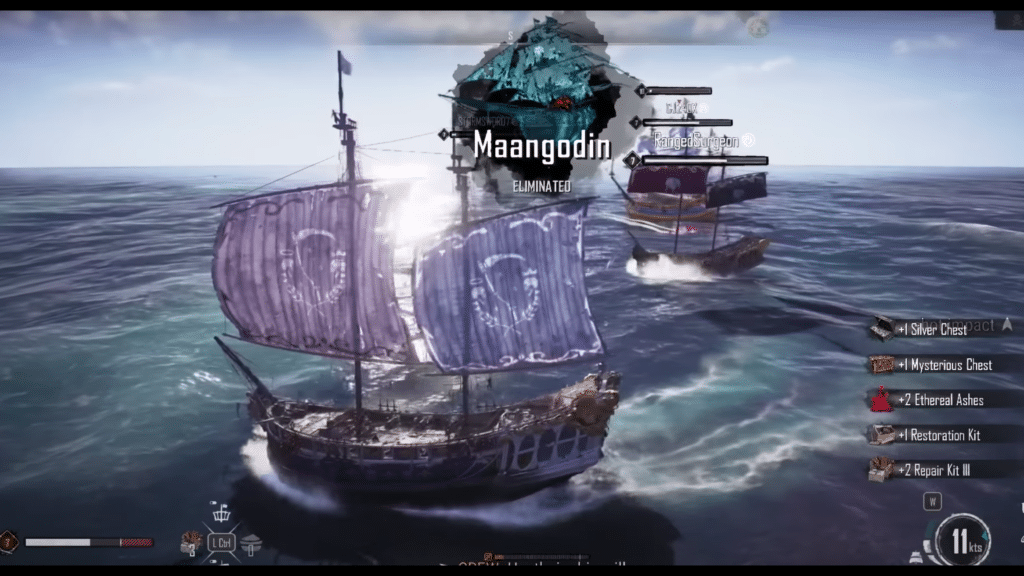 screen you see upon defeating the maangodin
