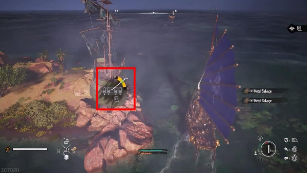 How to Harvest Resources in Skull and Bones - Step Three