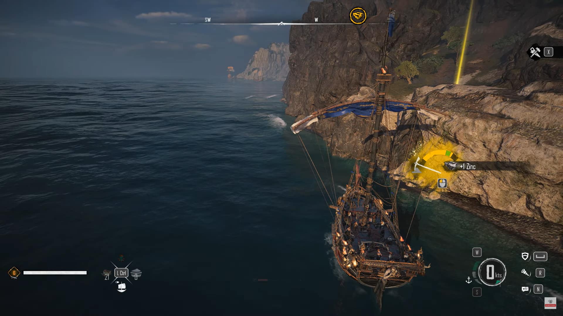 Farm zinc in Skull and Bones bets locations