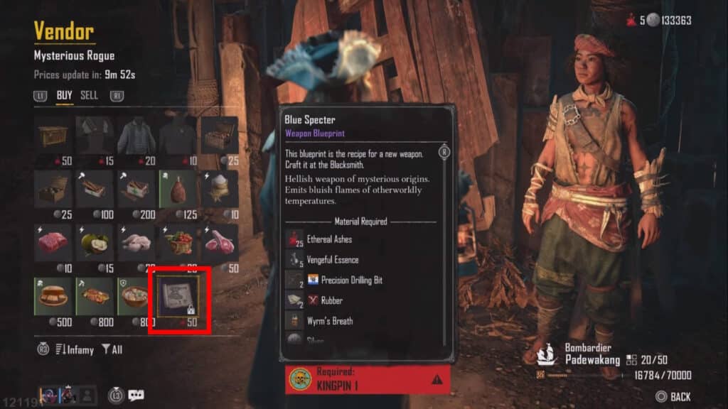 Blue Specter Weapon Blueprint