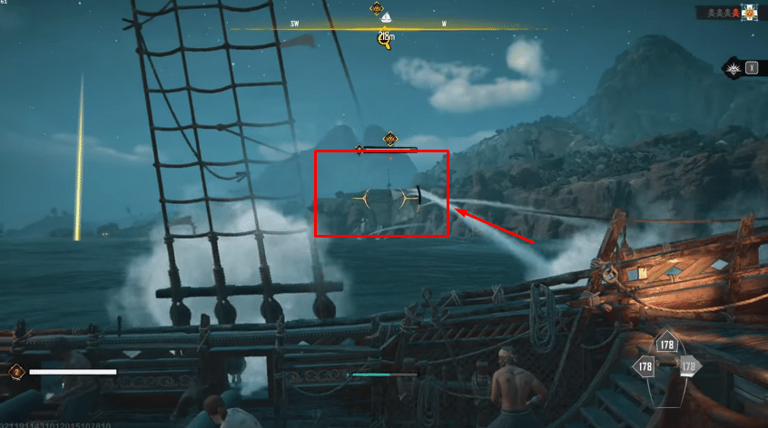 Target ships in combat