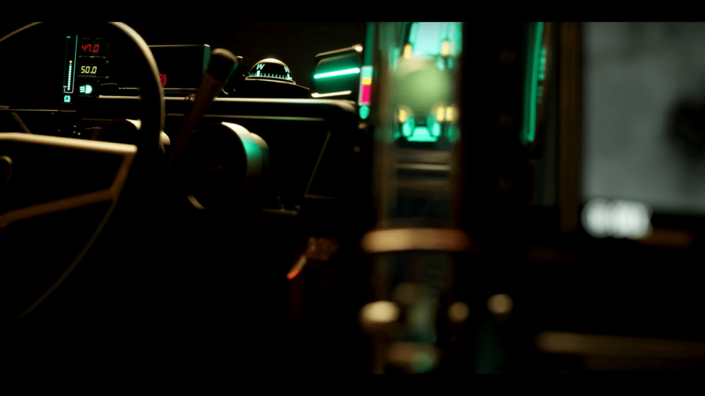 trailer shot of a cars interior