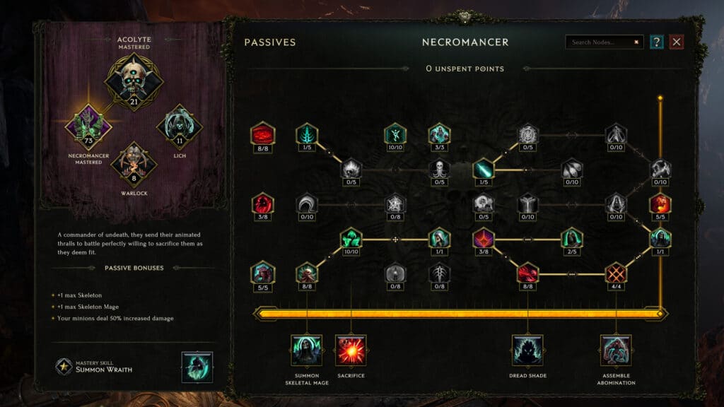Last Epoch Skill Tree