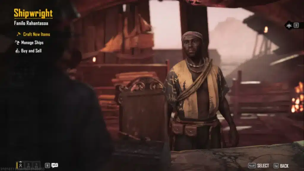 The Shipwright is the one responsible for crafting the blueprints.