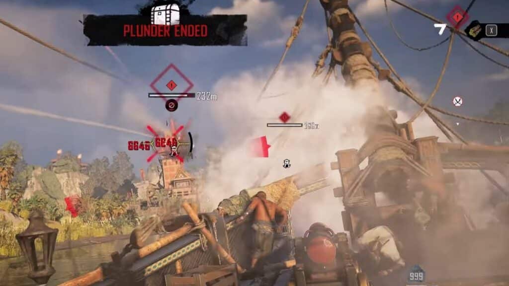Plunder Ended after fighting the towers