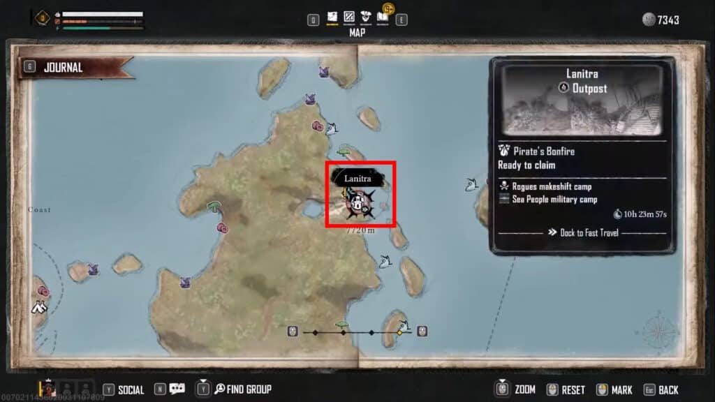 Lanitra location