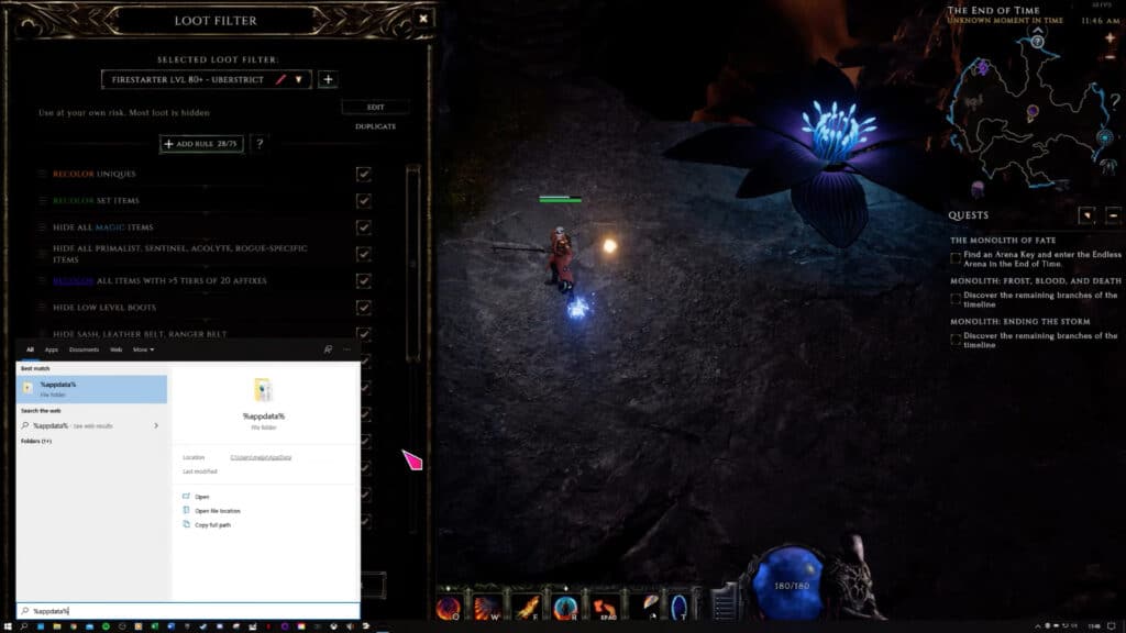 Last Epoch import windows location