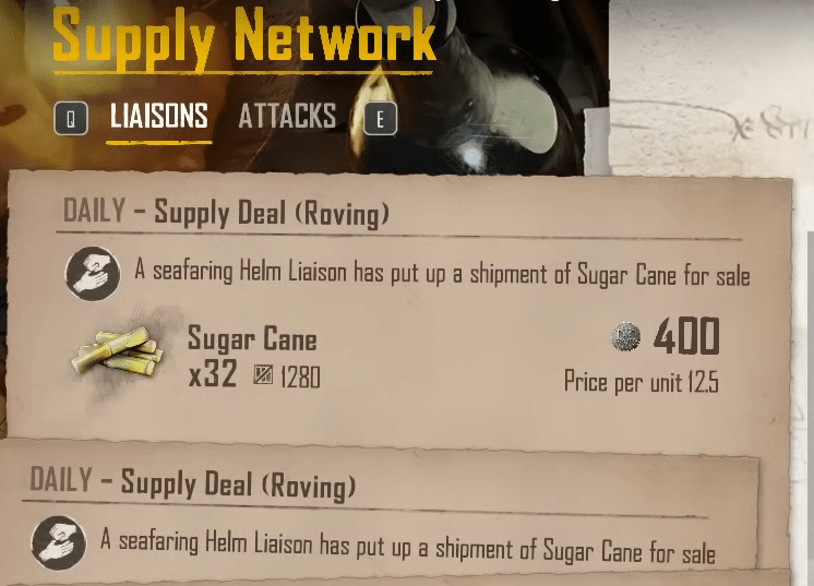 Supply Network in Skull and Bones