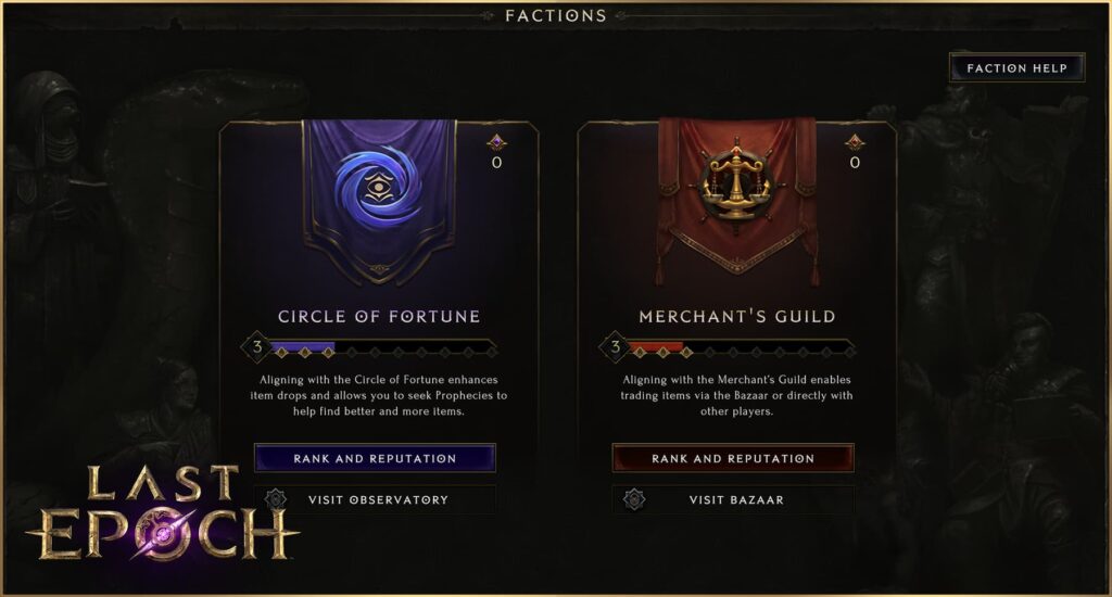 Last Epoch: How to Level Up Your Alts Quickly - Item Factions