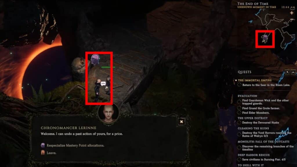 Last Epoch: How to Reset/Respec Passive Skill Tree - Chronomancer Lerinne Location