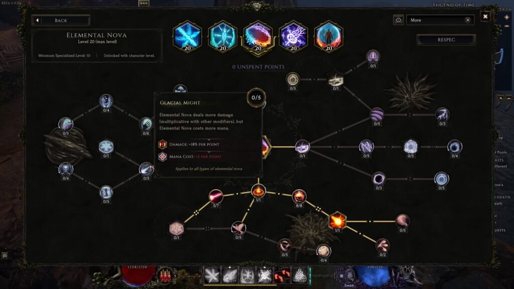 Stats on a Skill