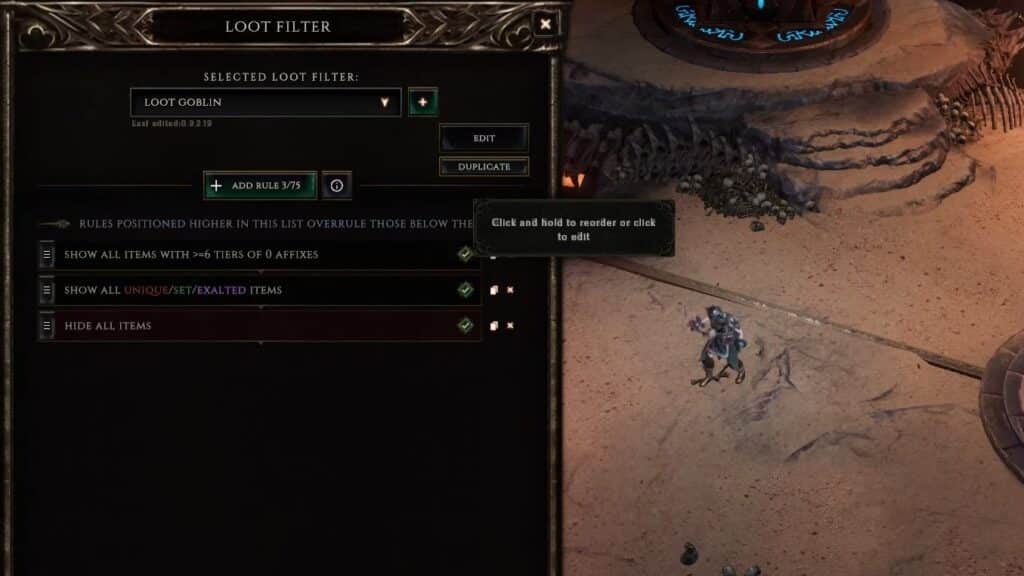 Example of the finished filter