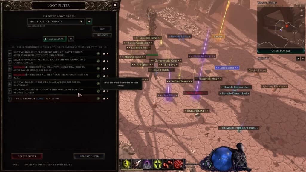 A finished loot filter