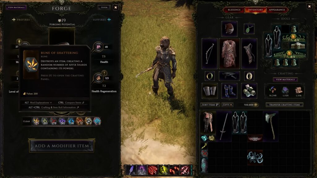 Last Epoch: How to Dismantle Items (Rune of Shattering)