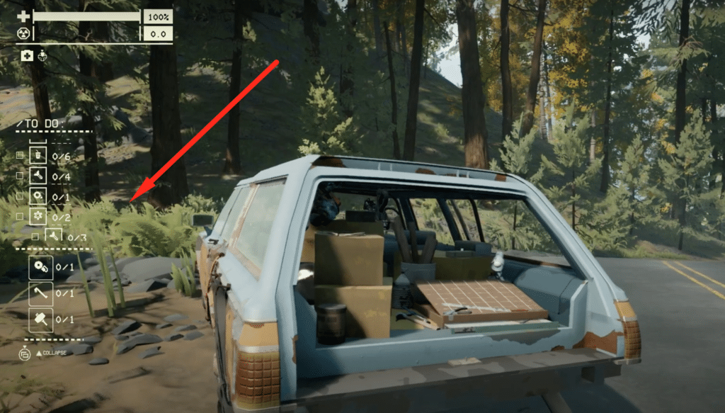to do checklist on the hud