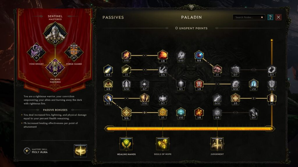Paladin Skills