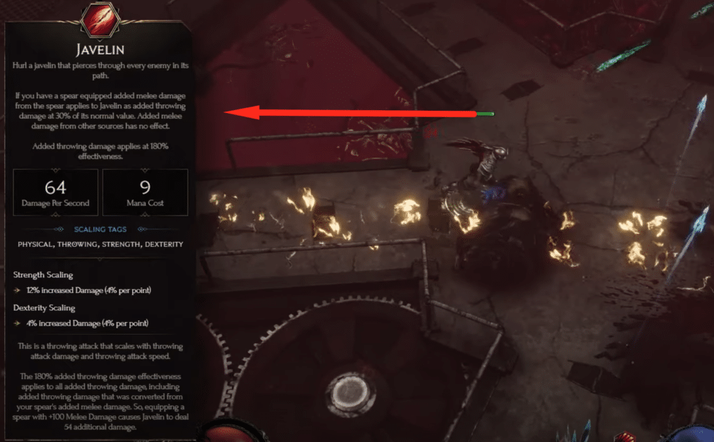 javelin skill description
