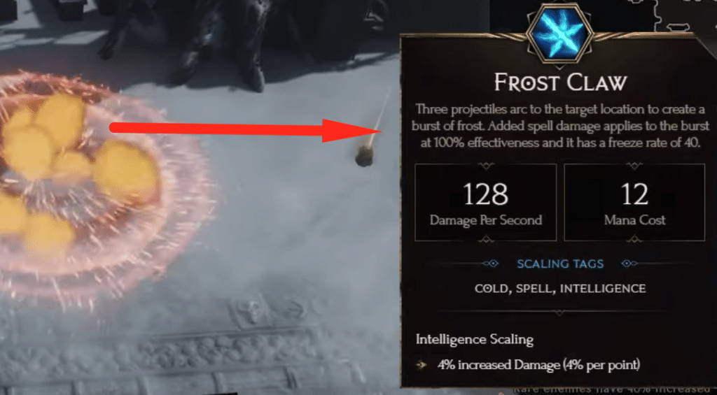 frost claw skill description