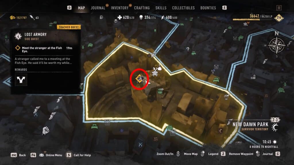 Dying Light 2: How to Get the New Rending Knife Blueprint - Fish Eye Canteen location