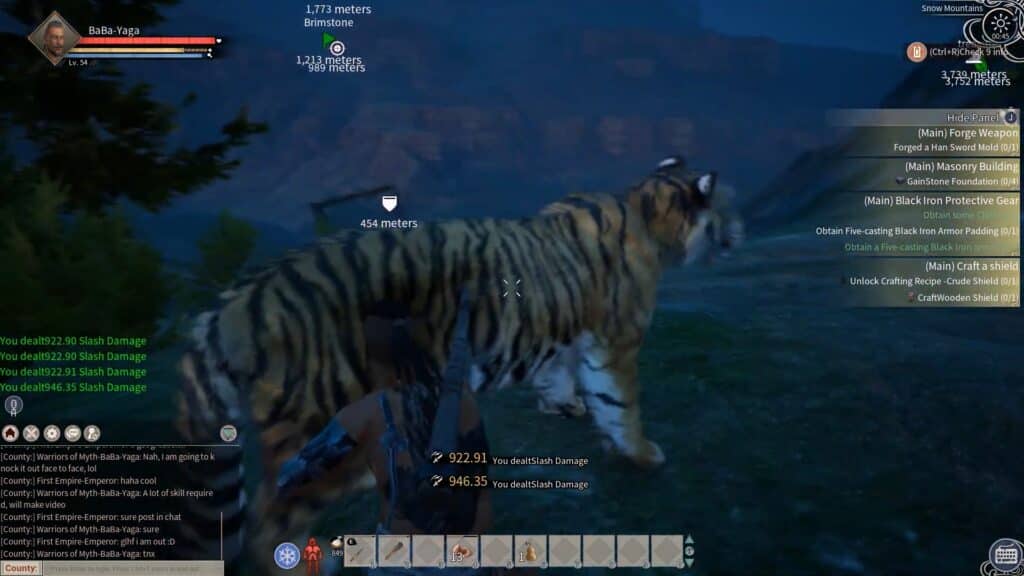 The tiger is turning right so the player strafes left