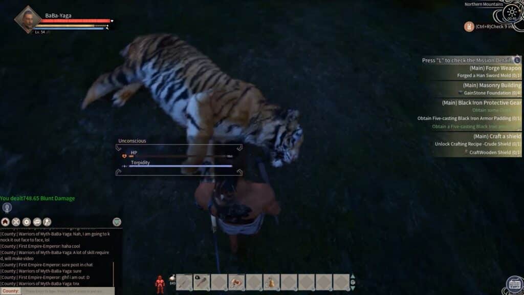 The tiger's down!