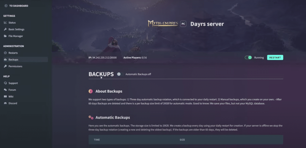 backups