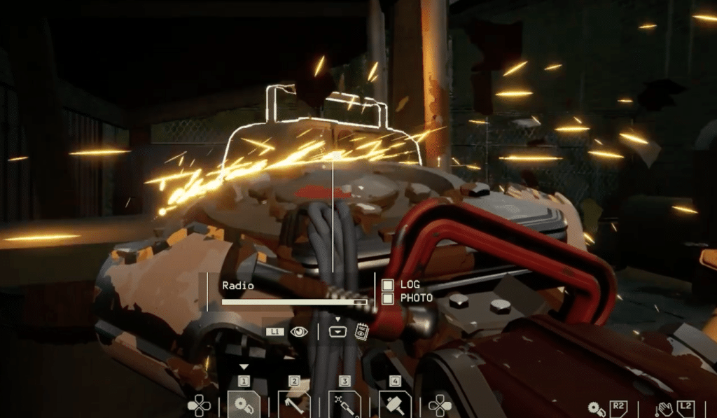 scrapper being used on an electronic