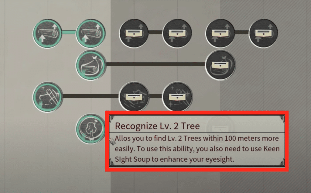 skill that helps you find hardwood trees