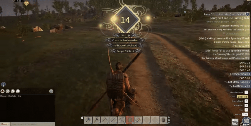 Complete tasks to level up