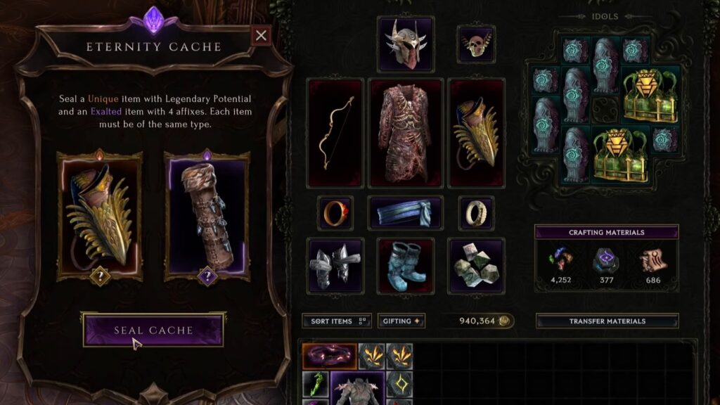 How to Craft Powerful Legendary Items in Last Epoch 1.0 - Eternity Cache