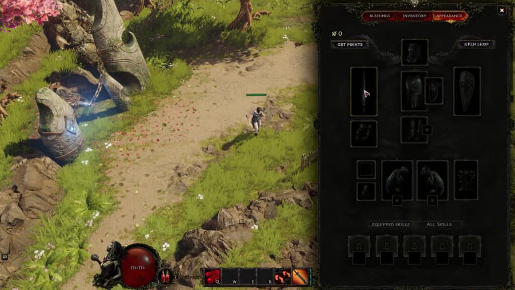 Last Epoch How to Use Cosmetics and Apply Them in menu