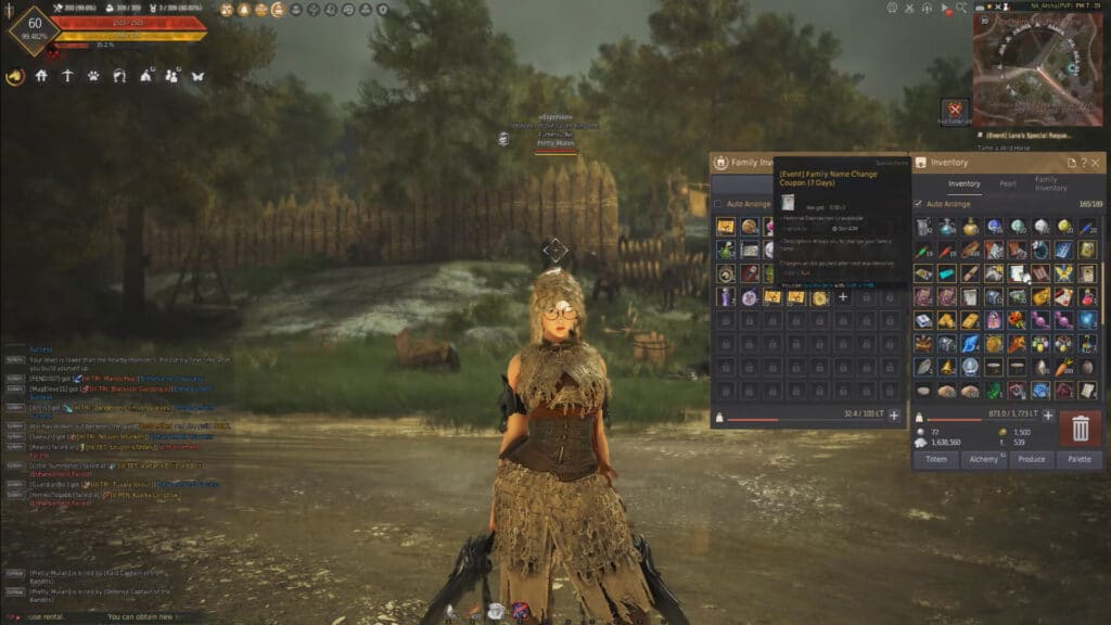 Black Desert Online Change Family Name Coupon Item