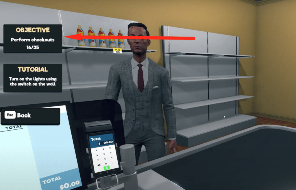 working as the cashier at your Supermarket Simulator