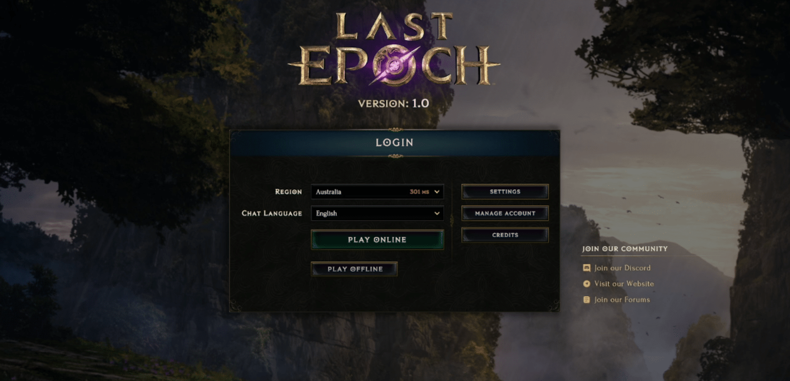 Logging Into Last Epoch