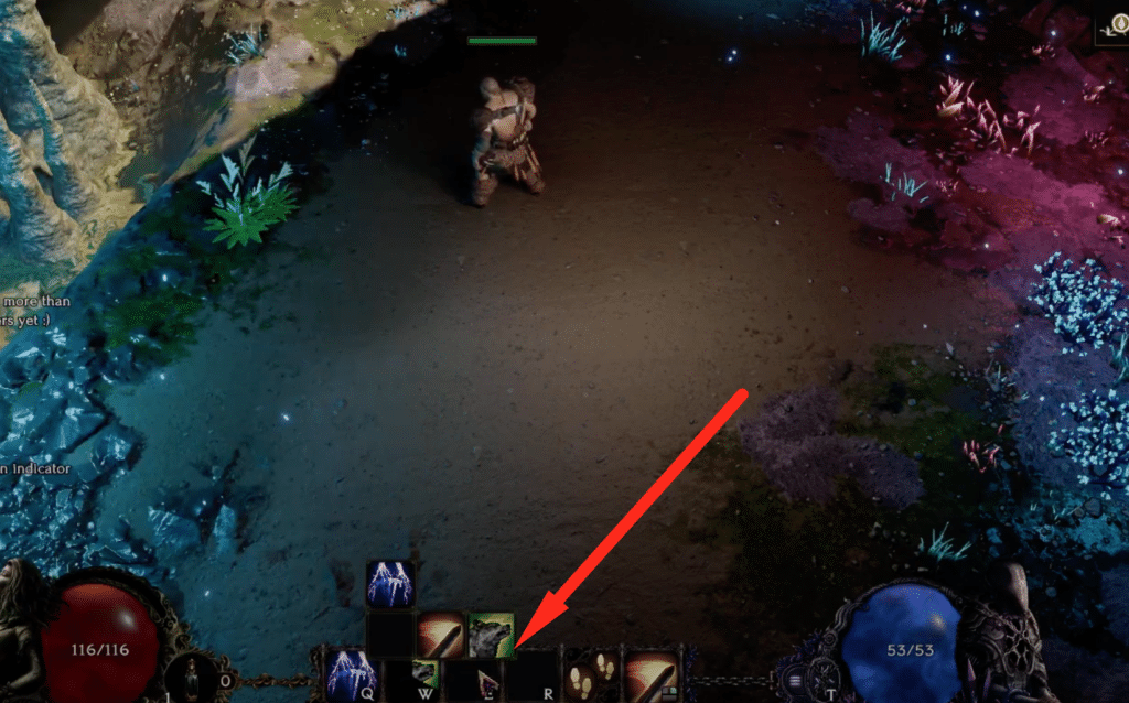 clicking on a skill shows you the skill you can swap around with