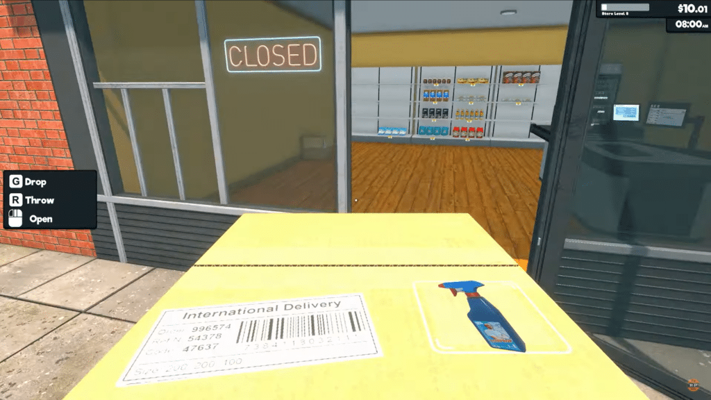 Supermarket Simulator store is closed while restocking