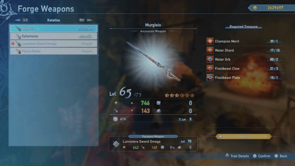 Granblue Fantasy Relink ascension weapon