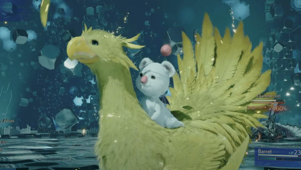 chocobo and moogle FF7 Rebirth