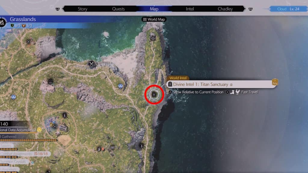 Titan Divine Intel 1 location