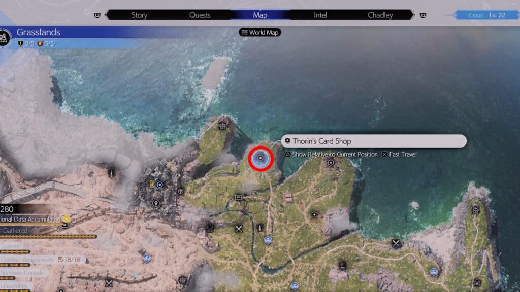 Thorin's Card Shop location
