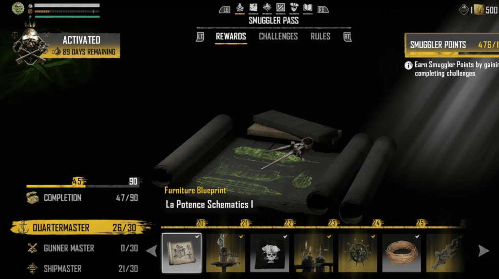 the necessary blueprint unlock through the smugglers pass